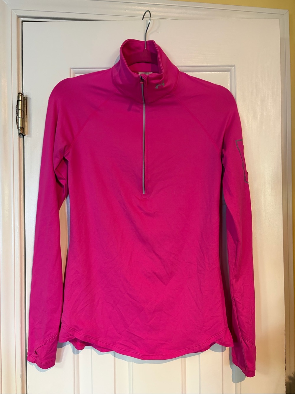 Under Armour Women's Bright Pink Quarter-Zip Athletic Top